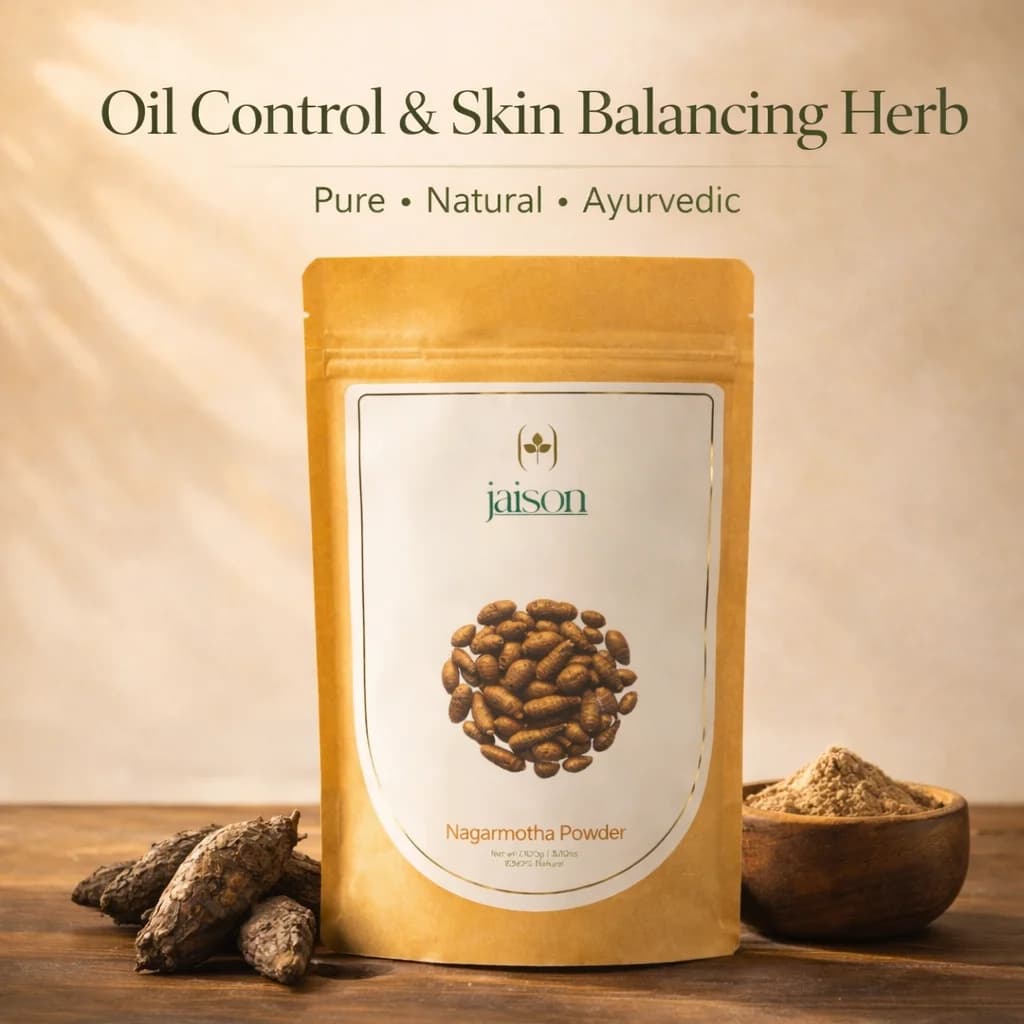 Nagarmotha Powder — hero product shot by Jaison Herbals